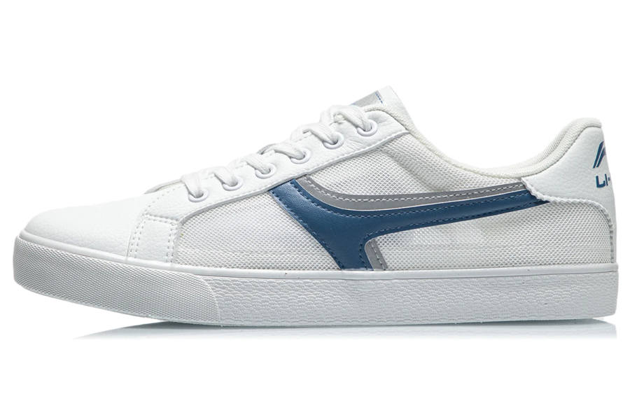 Li-Ning Li Ning Reflective Low top Skateboard Shoes Men's White Blue