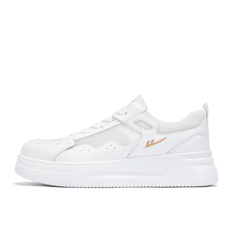 WARRIOR WARRIOR Skateboard Shoes Women's Low Top White Khaki