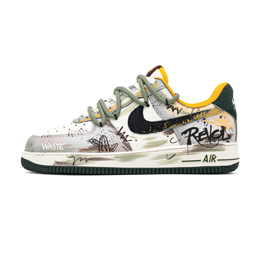 Nike Nike Air Force 1 Desert Oasis Cushioning Abrasion Resistant Cushioning, Wear Resistant Low top Skateboard Shoes Men's