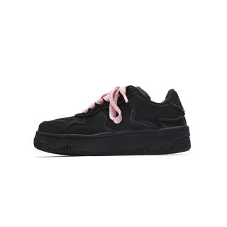 FANGSANHUO Coverage Waterproof Cushioning Low top Skateboard Shoes Women's Black
