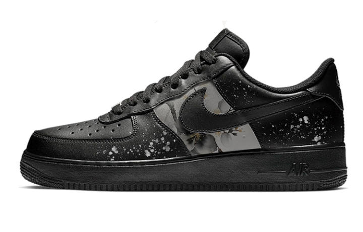 Nike Nike Air Force 1 Low top Skateboard Shoes Men's Black Warrior