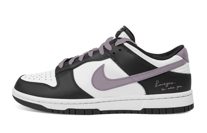 Nike Nike Dunk Witness Abrasion Resistant Low top Skateboard Shoes Unisex Black White