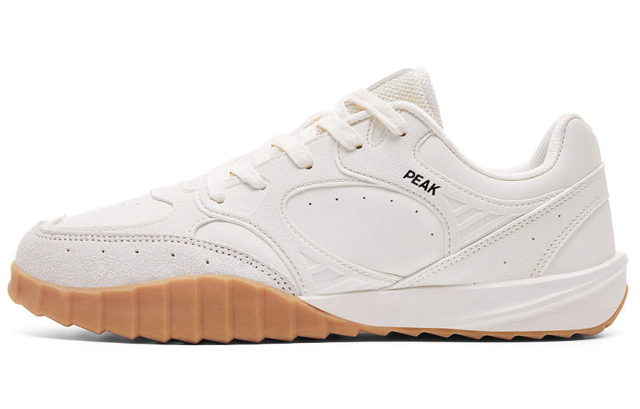PEAK Skateboard Shoes Women's Low Top Canvas White