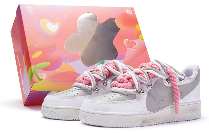 Nike Nike Air Force 1 07 Air Force 1 T10 Low top Skateboard Shoes Men's White Gray