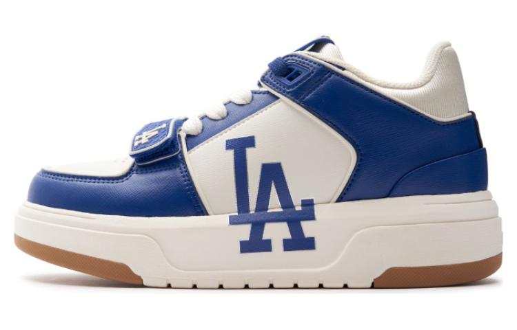 MLB Chunky Liner Cushioning, Wear Resistant Mid top Skateboard Shoes Unisex Blue