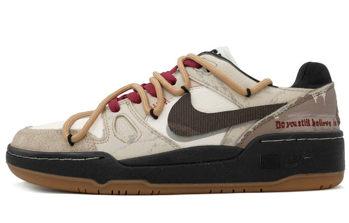 Nike Nike Full Force Low top Skateboard Shoes Men's Gray Brown