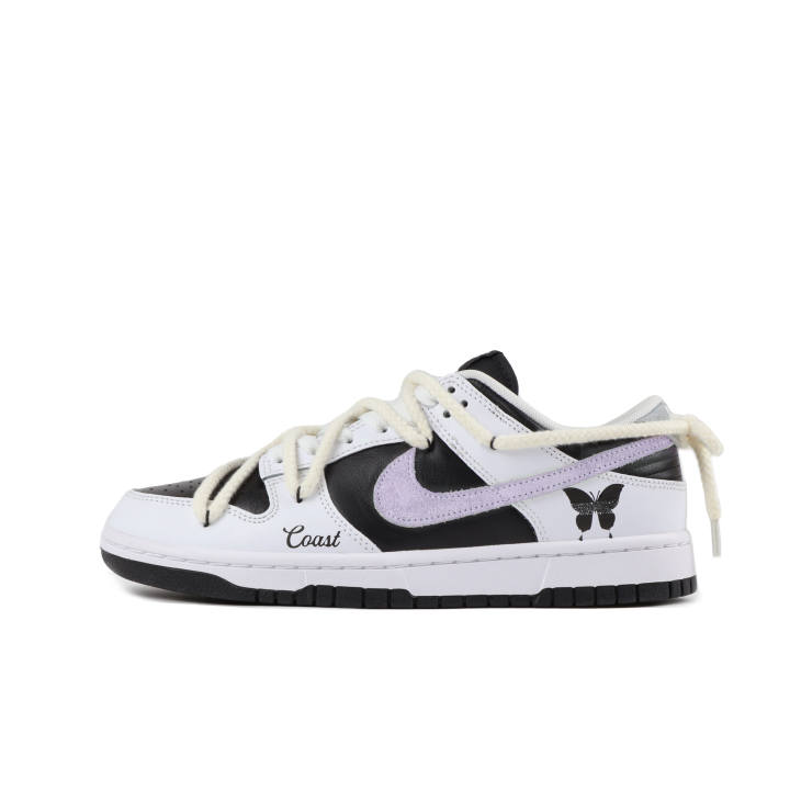 Nike Nike Dunk Reverse Butterfly Abrasion Resistant Low top Skateboard Shoes Unisex Gray Purple