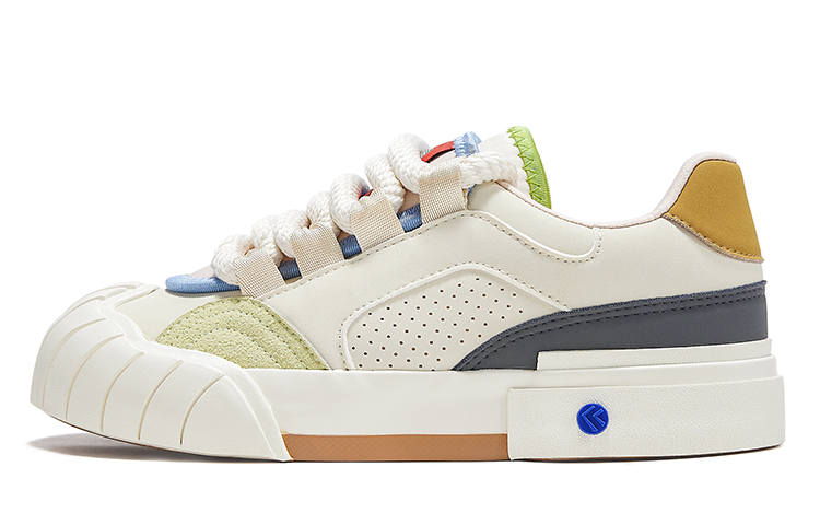 FEIYUE Low-top Skateboard Shoes Women's Beige Green
