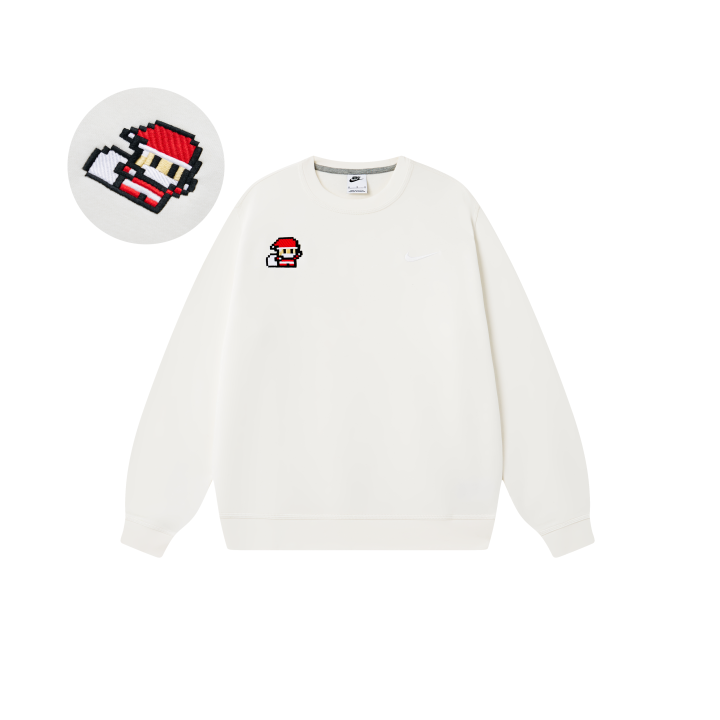 Nike Nike Sweatshirts Unisex Ecru Crew Neck Thickened Other