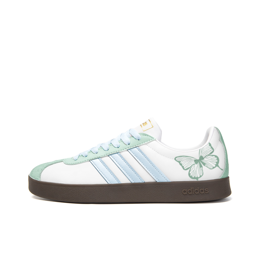 Adidas Neo VL Court 2.0 Slip Resistant Abrasion Resistant Low top Skateboard Shoes Unisex Teal