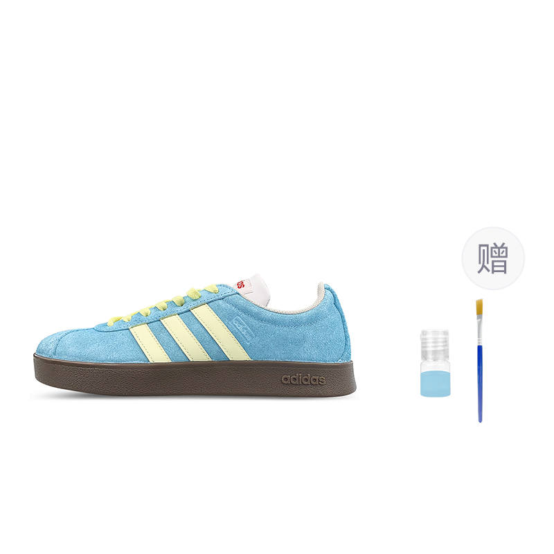 Adidas Neo Vl Court Low top Skateboard Shoes Unisex Yellow Blue