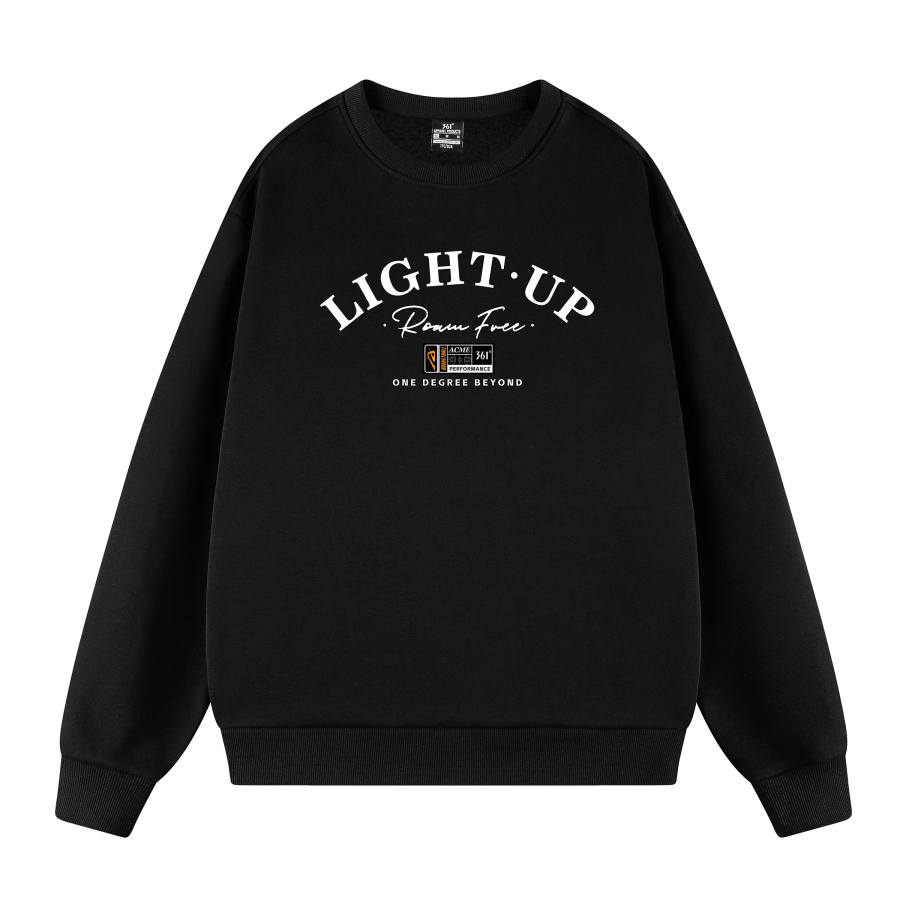 361° Fashion Minimalist Style Design Comfortable Versatile Trendy Casual Thickened And Fleece Lined Pullover Sweatshirt