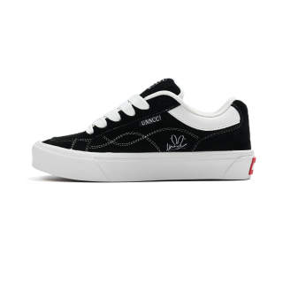 UNNCC Slip Resistant Abrasion Resistant Slip Resistant Abrasion Resistant Low top Skateboard Shoes Unisex Black
