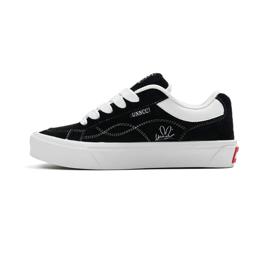 UNNCC Slip Resistant Abrasion Resistant Slip Resistant Abrasion Resistant Low top Skateboard Shoes Unisex Black
