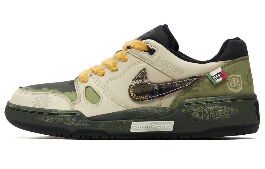 Nike Nike Full Force Non slip Lightweight Low top Skateboard Shoes Men's Army Green
