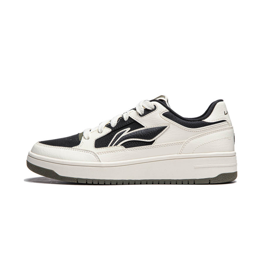 Li-Ning Li Ning Tianji Cushioning Lightweight Low top Skateboard Shoes Men's White Black