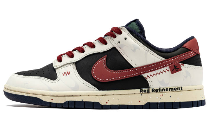 Nike Nike Dunk Crimson Forge Low top Skateboard Shoes Men's Black Red