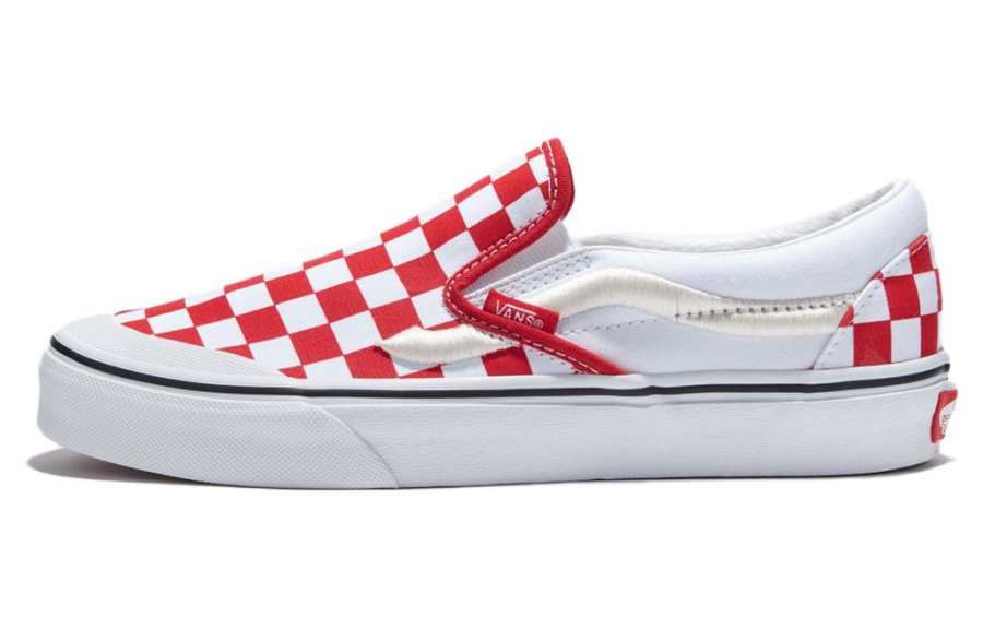 Vans Slip-On Classic Vans 138 'Sidestripe - Red Checkerboard'
