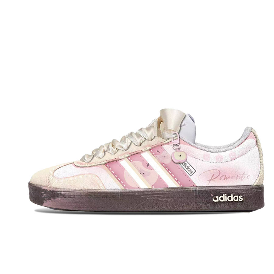 Adidas Neo VL Court 2.0 Low top Skateboard Shoes Unisex Pink Brown