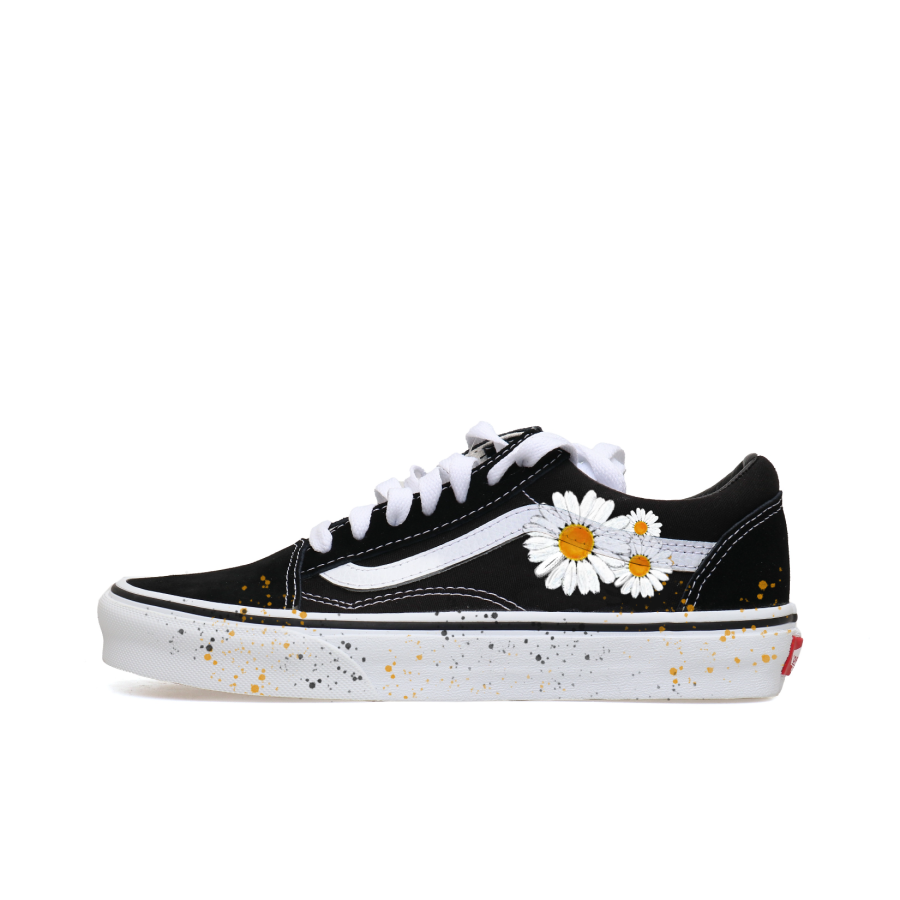 Vans Old Skool Slip Resistant Low top Skateboard Shoes Unisex Black White