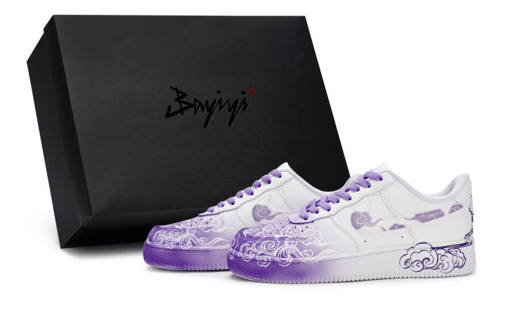 Nike Nike Air Force 1 Made In 811, Cloud Roll Wave Shu Purple, Special Shoebox Slip Resistant Slip Resistant Low top