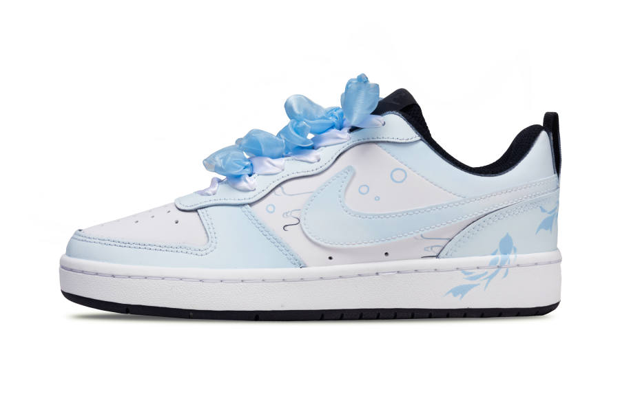 Nike Nike Court Borough 2 Light Water, Mermaid Bay Leather Low top Skateboard Shoes Women's Light Blue