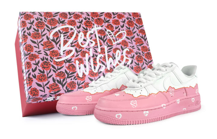 Nike Nike Air Force 1 Skateboard Shoes Women's Low Top White/Pink