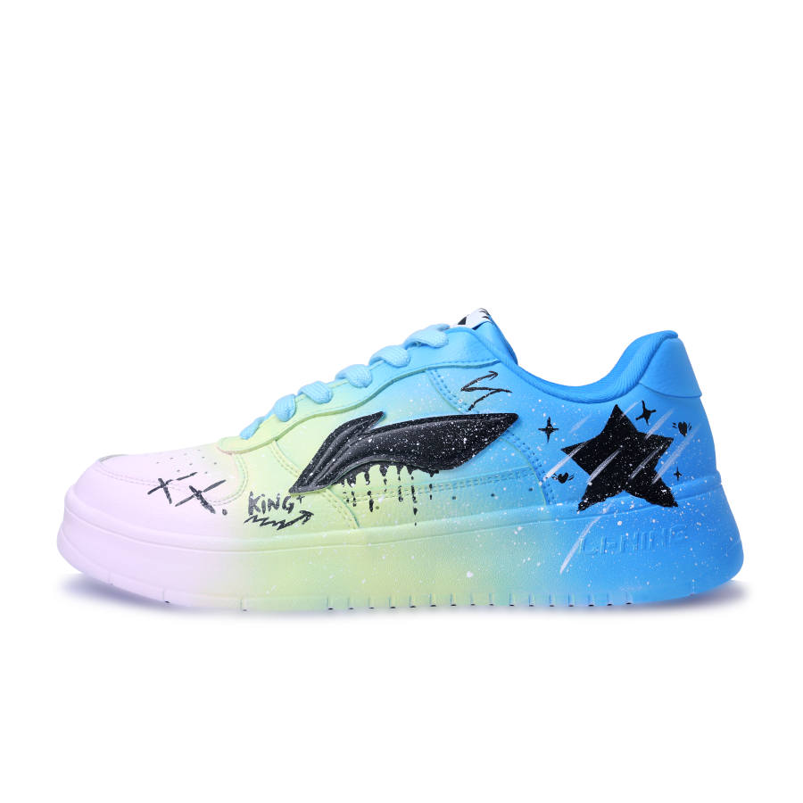 Li-Ning Li Ning Floating Boat Abrasion Resistant Lightweight Breathable Low top Skateboard Shoes Unisex White Yellow Blue