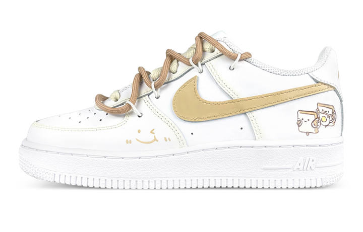 Nike Nike Air Force 1 Low LE Air Force 1, Sneaker Game, Fresh Look Café, Collaboration, Bread, Deconstruction, Low