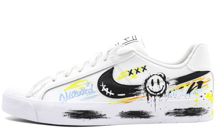 Nike Nike Court Royale Skateboard Shoes Unisex Low Top Red/White/Yellow