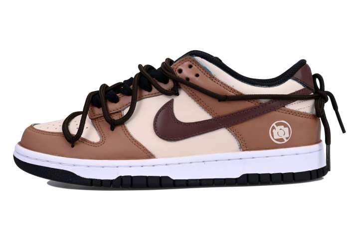 Nike Nike Dunk Low Vlad Cushioning Low top Skateboard Shoes GS Beige Brown