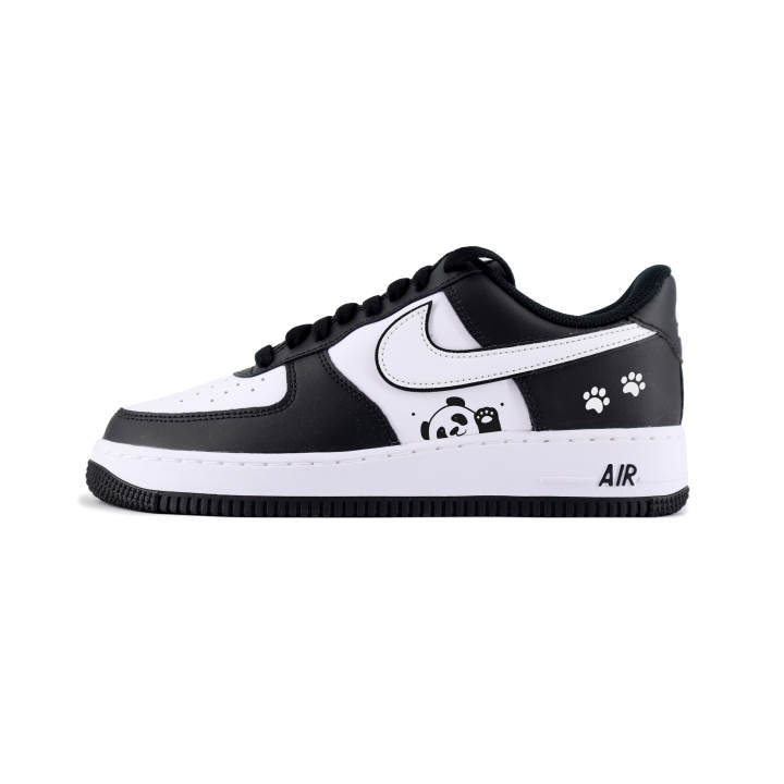 Nike Nike Air Force 1 Slip Resistant Abrasion Resistant Low top Skateboard Shoes Unisex White Black