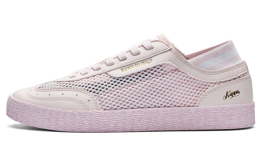 Kappa Back to Back Abrasion Resistant Lightweight Breathable Low top Skateboard Shoes Women's Pink