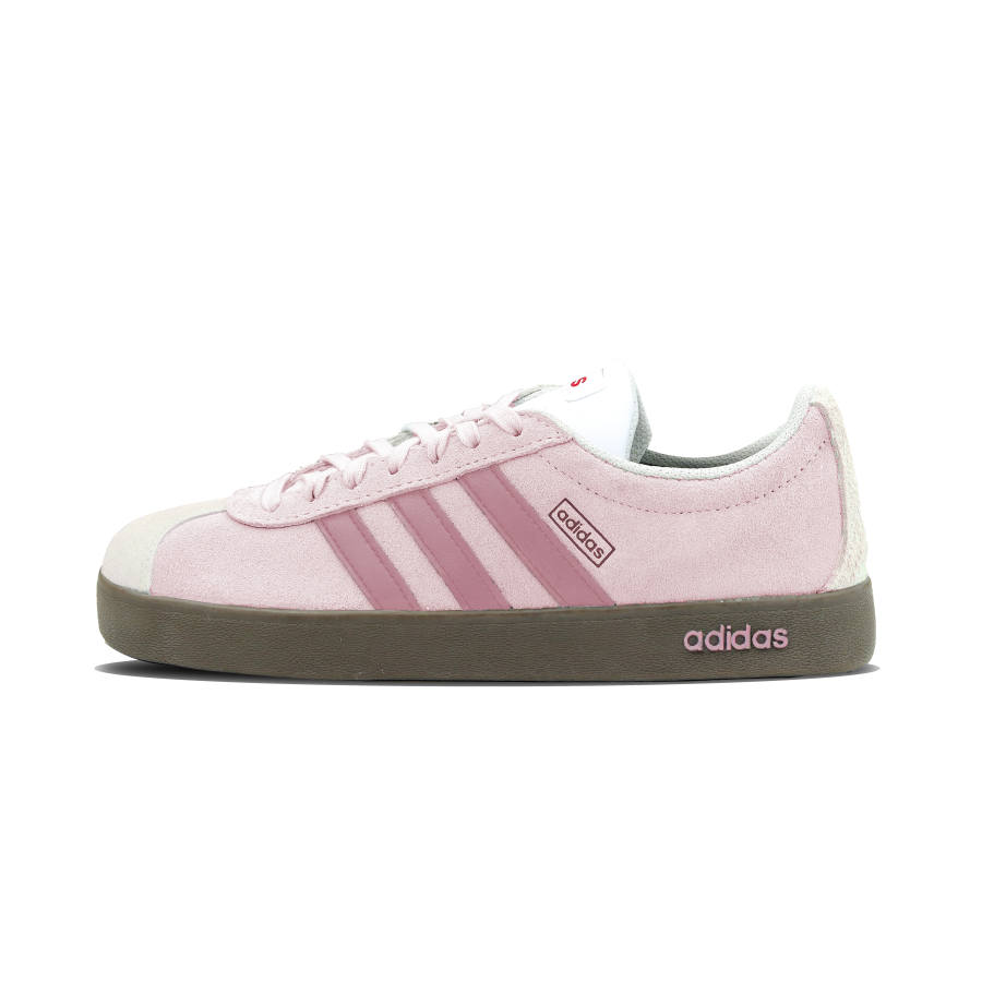 Adidas Adidas VL COURT 2.0 Slip Resistant Abrasion Resistant Low top Skateboard Shoes Unisex Pink