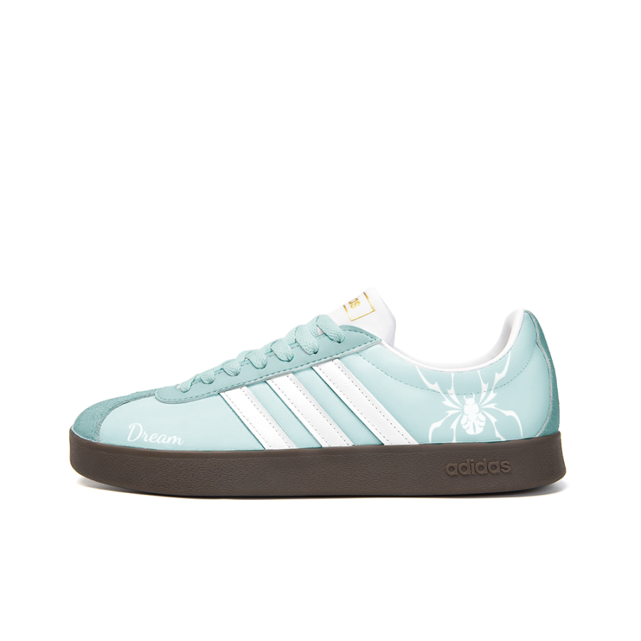 Adidas Neo VL Court 2.0 Slip Resistant Abrasion Resistant Low top Skateboard Shoes Unisex White Green