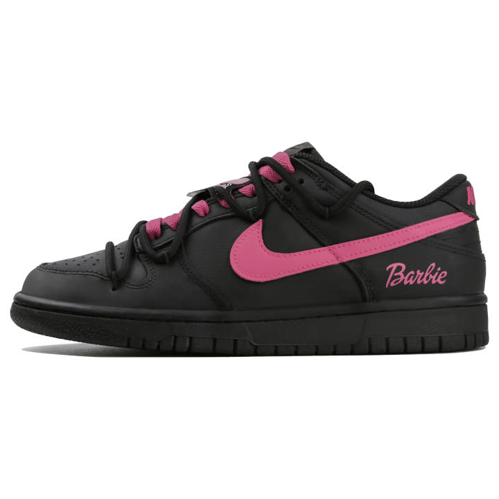 Nike Nike Dunk Low top Skateboard Shoes GS Black Pink