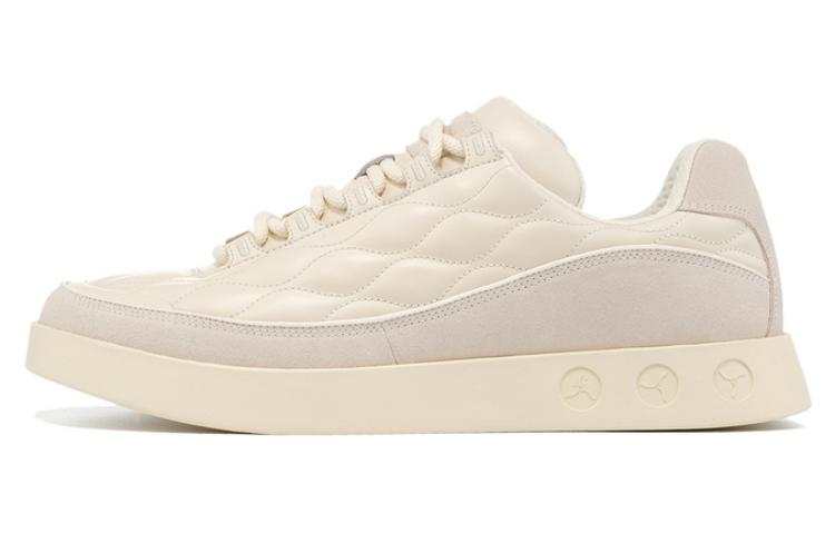LI-NING 1990 LI NING 1990 Classic Collection Comfortable Lightweight Breathable Low top Skateboard Shoes Men's Ecru