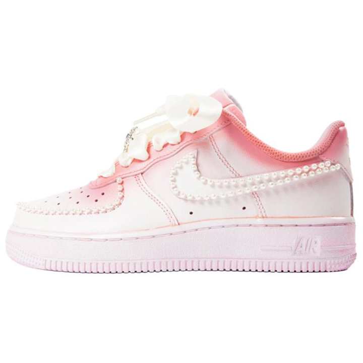 Nike Nike Air Force 1 Low Triple White Air Force 1 Low top Skateboard Shoes Women's Pink