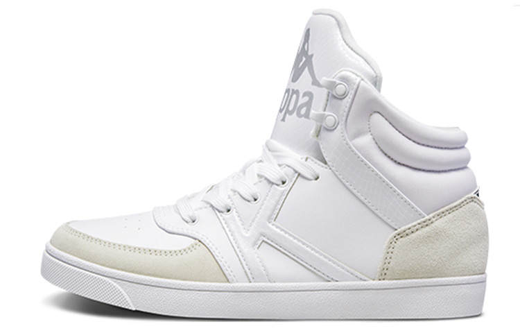 Kappa Skateboard Shoes Women's High Top White/Gray