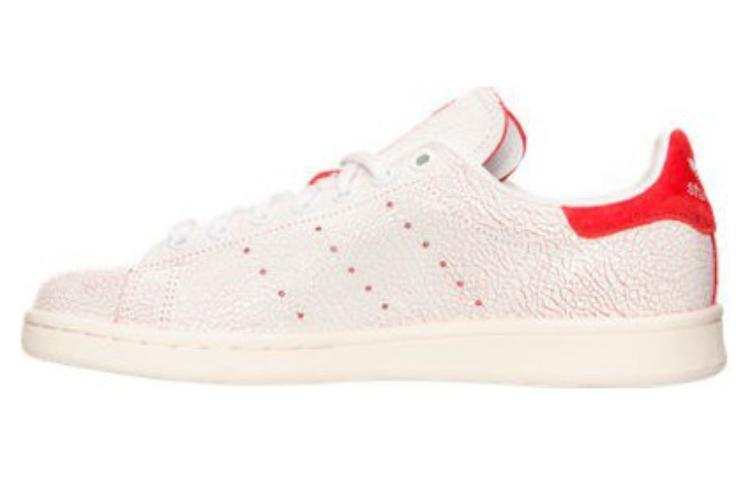Adidas Adidas STAN SMITH Cushioning, Wear Resistant Low top Skateboard Shoes Unisex White Red