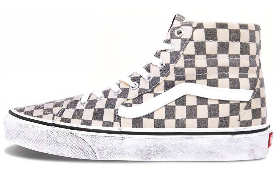 Vans Vans Sk8 Hi Tapered Washed Asphalt True White Checkerboard