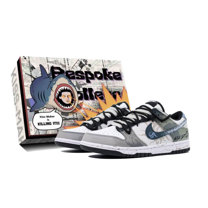 Nike Nike Synthetic Leather Breathable Low top Skateboard Shoes Unisex