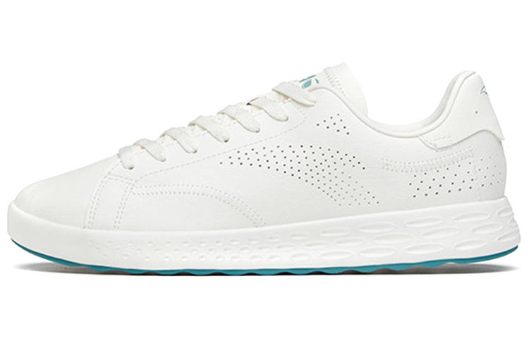 Anta Track Comfortable Breathable Low top Skateboard Shoes Men's Ivory White