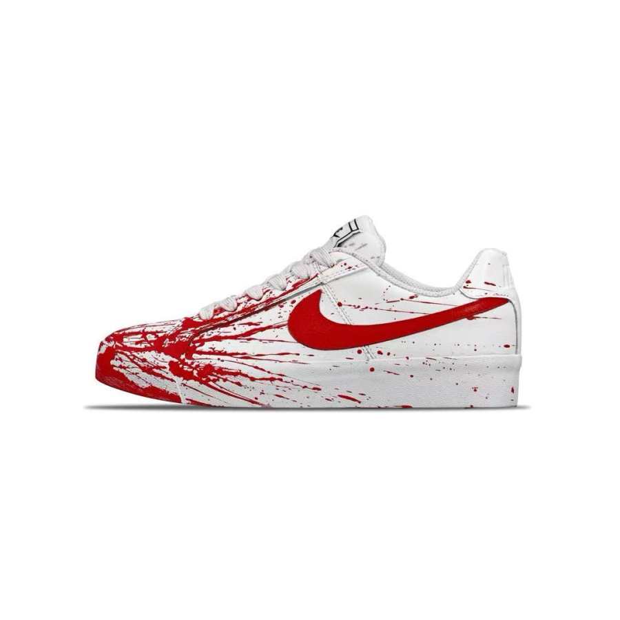 Nike Nike Court Royale AC Slip Resistant Abrasion Resistant Low top Skateboard Shoes Unisex Red White