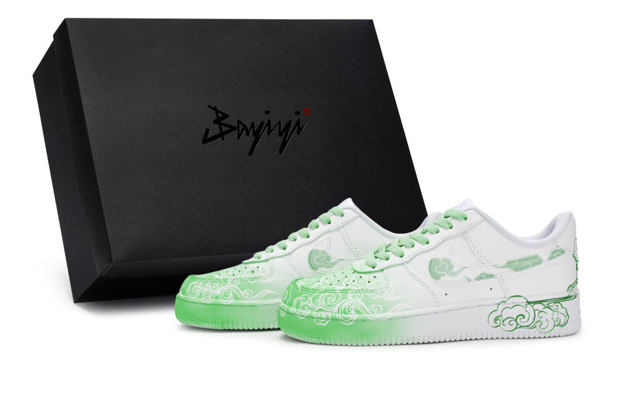 Nike Nike Air Force 1 811 Manufacturing, Cloud Roll Wave Green, Special Shoe Box Slip Resistant Slip Resistant Low top