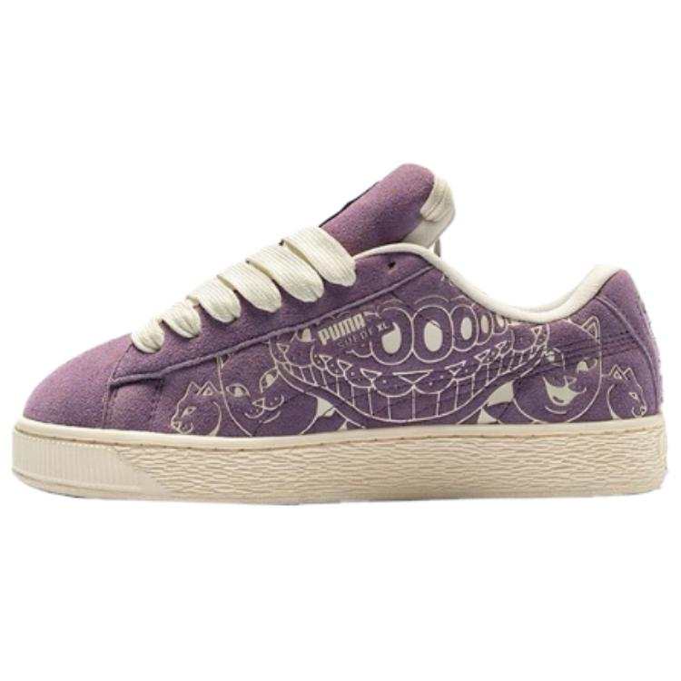 PUMA x RIPNDIP Suede XL Skateboard Shoes Unisex Purple Beige