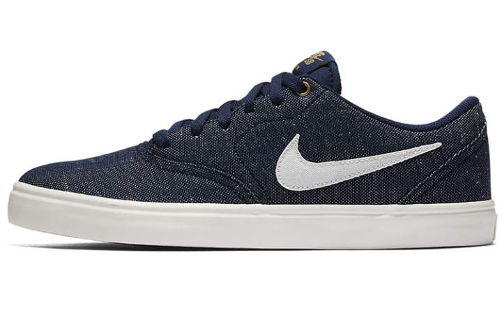 Nike Nike SB Check Skateboard Shoes Unisex Low Top Denim Blue/White