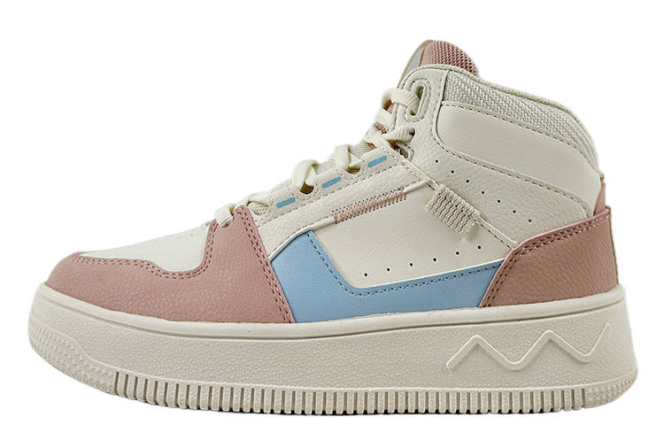 361° Athleisure Abrasion Resistant Slip Resistant High top Skateboard Shoes Women's White Pink