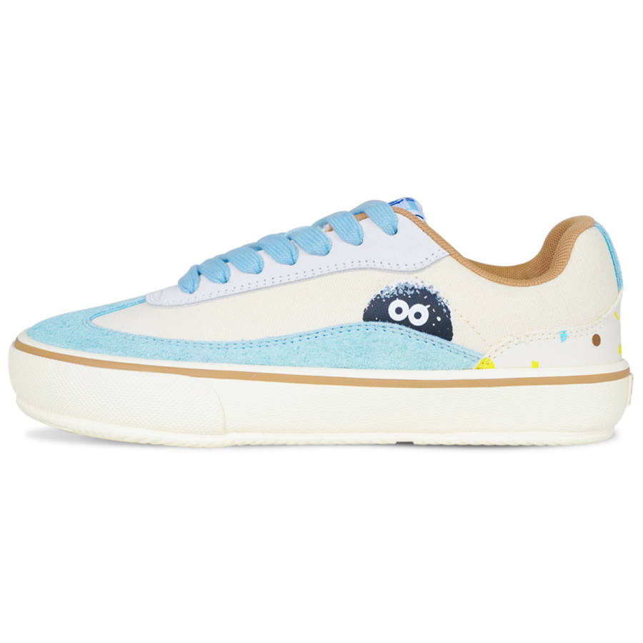 Ollieskate Wear resistant And Lightweight Low top Skateboard Shoes Unisex Blue White