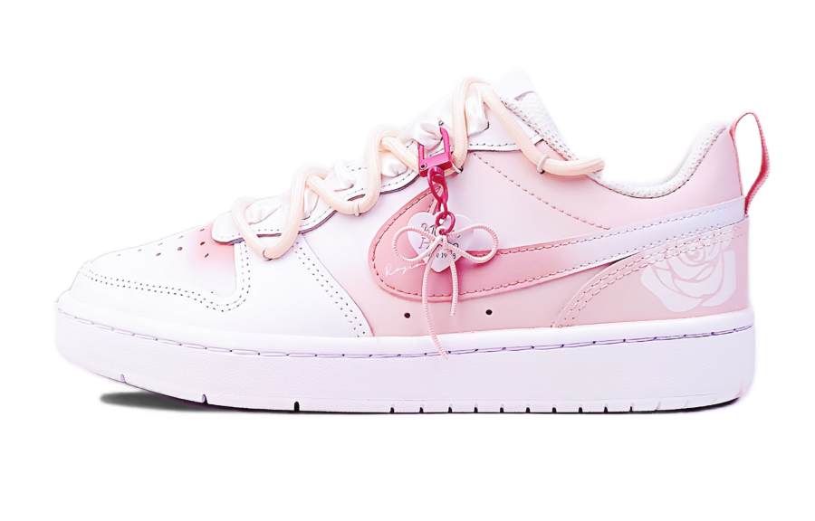 Nike Nike Court Borough 2 Slip Resistant Abrasion Resistant Low top Skateboard Shoes Women's Pink